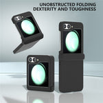 For Samsung Galaxy Z Flip7 FE 5G / Z Flip6 5G Case Skin-touch PC Phone Cover with Hinge Protection