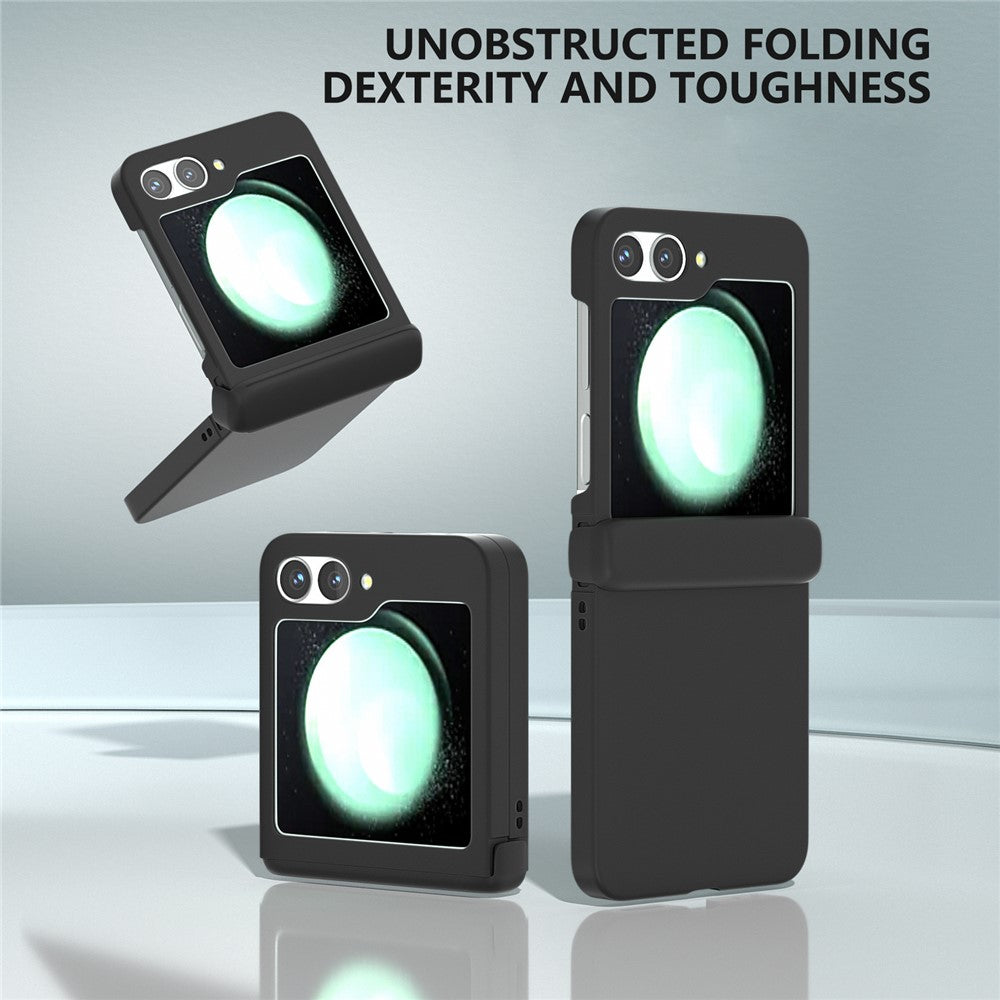 For Samsung Galaxy Z Flip7 FE 5G / Z Flip6 5G Case Skin-touch PC Phone Cover with Hinge Protection