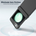 For Samsung Galaxy Z Flip7 FE 5G / Z Flip6 5G Case Skin-touch PC Phone Cover with Hinge Protection