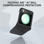 For Samsung Galaxy Z Flip7 FE 5G / Z Flip6 5G Case Skin-touch PC Phone Cover with Hinge Protection