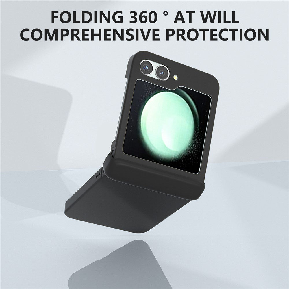 For Samsung Galaxy Z Flip7 FE 5G / Z Flip6 5G Case Skin-touch PC Phone Cover with Hinge Protection