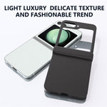 For Samsung Galaxy Z Flip7 FE 5G / Z Flip6 5G Case Skin-touch PC Phone Cover with Hinge Protection