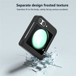 For Samsung Galaxy Z Flip7 FE 5G / Z Flip6 5G Case Skin-touch PC Phone Cover with Hinge Protection