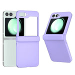 For Samsung Galaxy Z Flip7 FE 5G / Z Flip6 5G Case Skin-touch PC Phone Cover with Hinge Protection