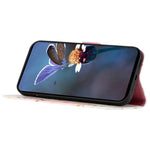 For Xiaomi Redmi A3 / Poco C61 4G Leather Case with Shoulder Strap Marble Pattern Phone Stand Cover