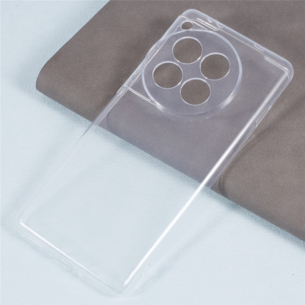 For OnePlus 12 5G Protective Case Glossy Watermark-Free Soft TPU Clear Phone Cover