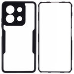 For Xiaomi Redmi Note 13 5G Phone Cover Acrylic + TPU Shockproof Back Case with  PET Screen Film