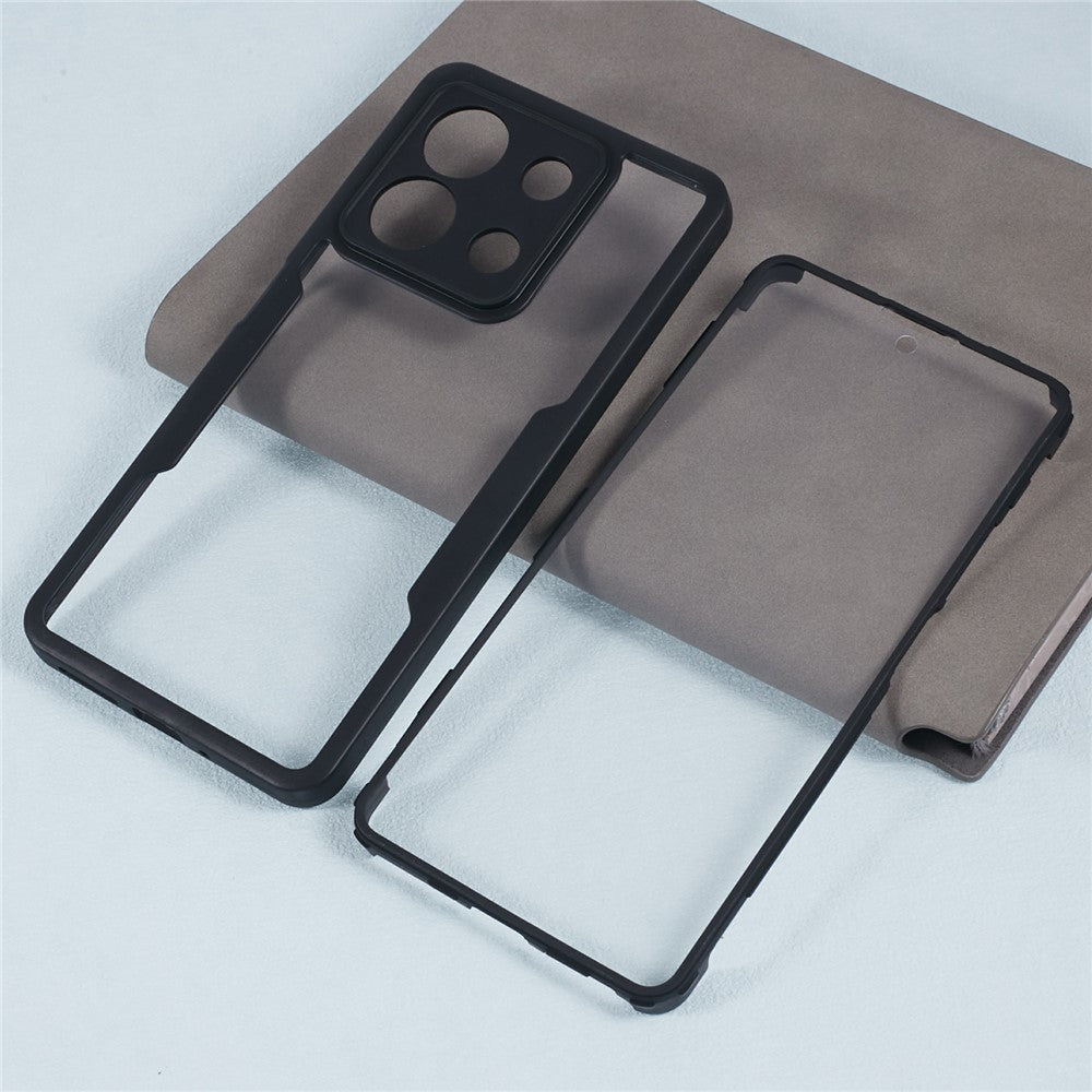 For Xiaomi Redmi Note 13 5G Phone Cover Acrylic + TPU Shockproof Back Case with  PET Screen Film