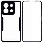 For Xiaomi Redmi Note 13 4G Case Anti-Drop Protective Acrylic + TPU Phone Shell, Black