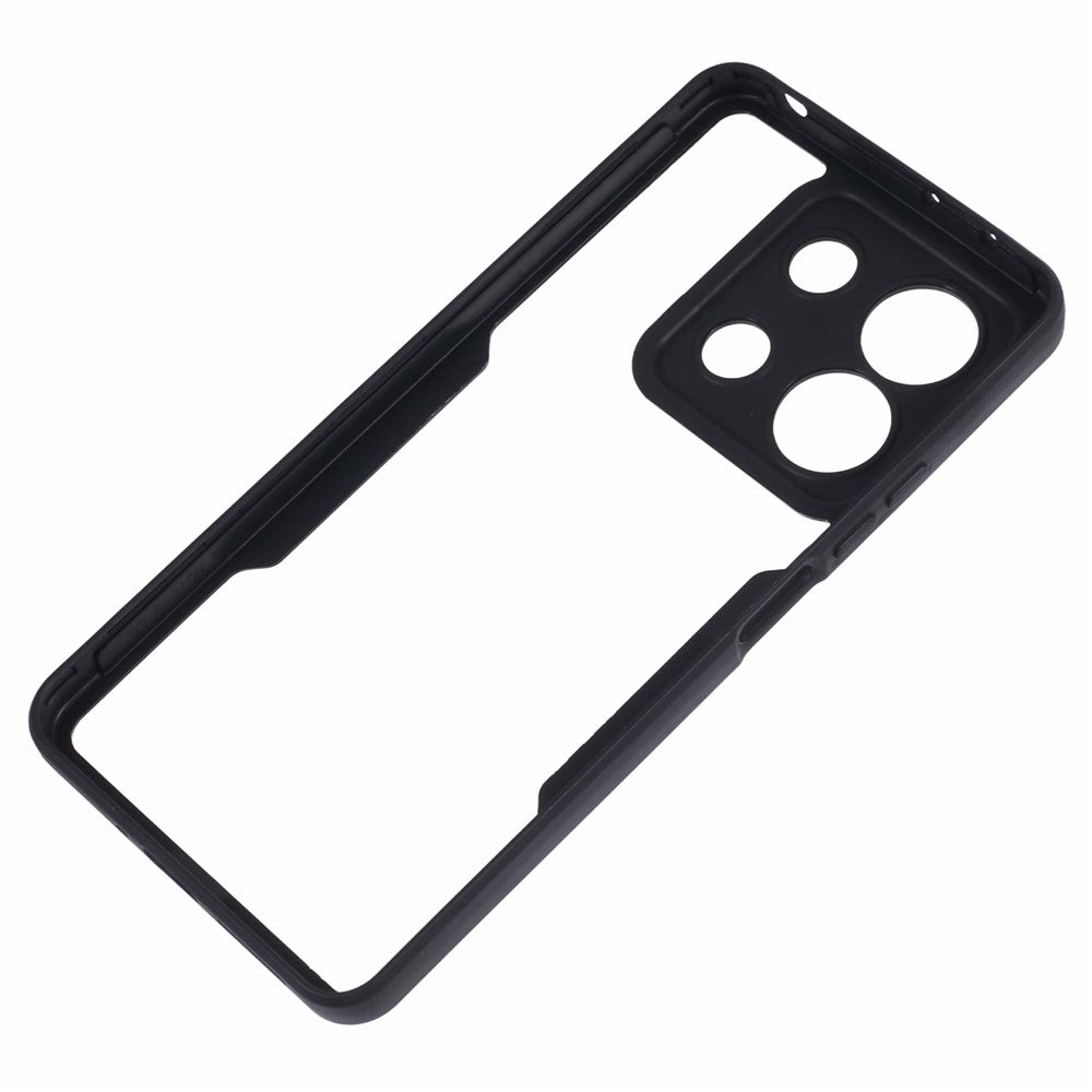 For Xiaomi Redmi Note 13 4G Case Anti-Drop Protective Acrylic + TPU Phone Shell, Black