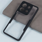 For Xiaomi Redmi Note 13 4G Case Anti-Drop Protective Acrylic + TPU Phone Shell, Black