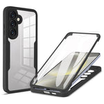Til Samsung Galaxy A05s 4G Cover Akryl + TPU Gennemsigtig Telefonetui Cover med PET Skærmfilm