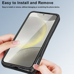 Til Samsung Galaxy A05s 4G Cover Akryl + TPU Gennemsigtig Telefonetui Cover med PET Skærmfilm