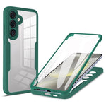 Til Samsung Galaxy A05s 4G Cover Akryl + TPU Gennemsigtig Telefonetui Cover med PET Skærmfilm
