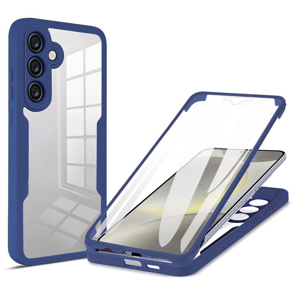 Til Samsung Galaxy A05s 4G Cover Akryl + TPU Gennemsigtig Telefonetui Cover med PET Skærmfilm