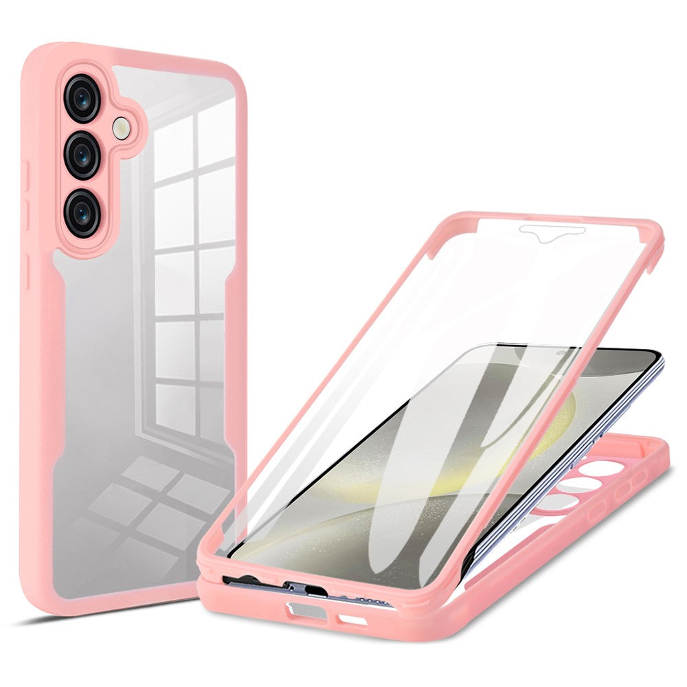 Til Samsung Galaxy A05s 4G Cover Akryl + TPU Gennemsigtig Telefonetui Cover med PET Skærmfilm