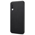For Samsung Galaxy A70 Case PU Leather Drop Protection Phone Cover with Calf Texture