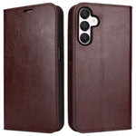 Til Samsung Galaxy A15 5G Cover Splitlæder Crazy Horse Tekstur Stativ Telefoncover