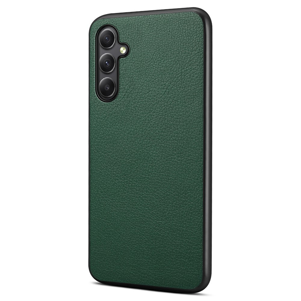 For Samsung Galaxy A34 5G Cell Phone Cases Calf Texture Leather+PC+TPU Slim-Fit Cover