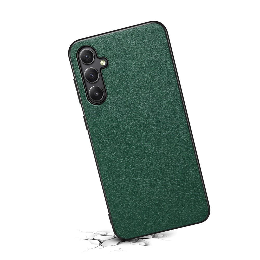 For Samsung Galaxy A34 5G Cell Phone Cases Calf Texture Leather+PC+TPU Slim-Fit Cover