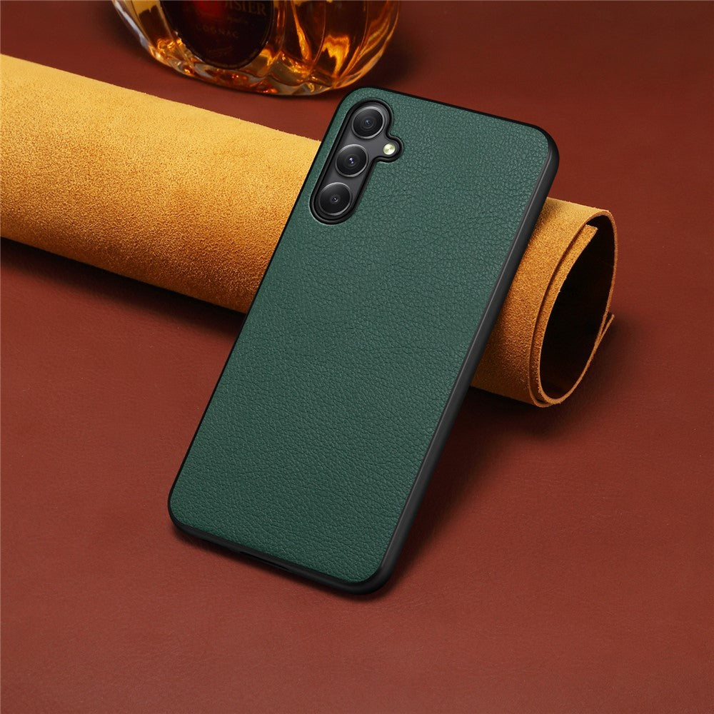 For Samsung Galaxy A34 5G Cell Phone Cases Calf Texture Leather+PC+TPU Slim-Fit Cover