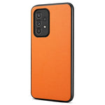 Til Samsung Galaxy A33 5G telefoncover kalvetekstur PU+TPU+PC stødsikkert etui