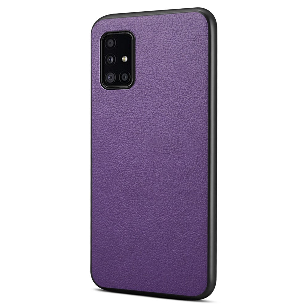 Til Samsung Galaxy A51 4G SM-A515 Etui PU Læder+PC+TPU Slim-Fit Telefoncover