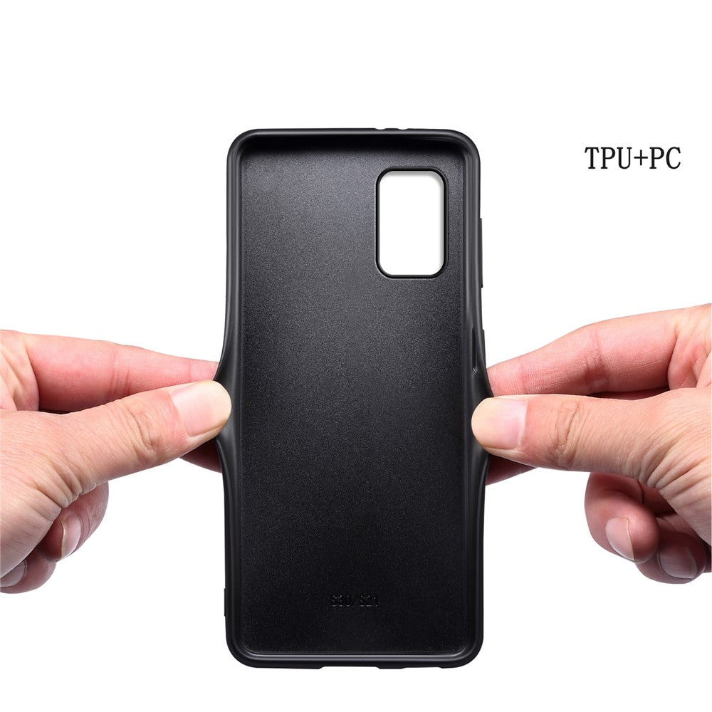 Til Samsung Galaxy A51 4G SM-A515 Etui PU Læder+PC+TPU Slim-Fit Telefoncover