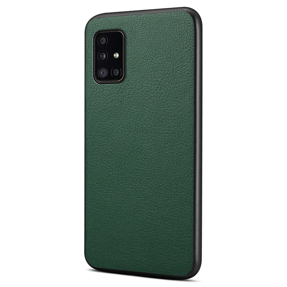 Til Samsung Galaxy A51 4G SM-A515 Etui PU Læder+PC+TPU Slim-Fit Telefoncover