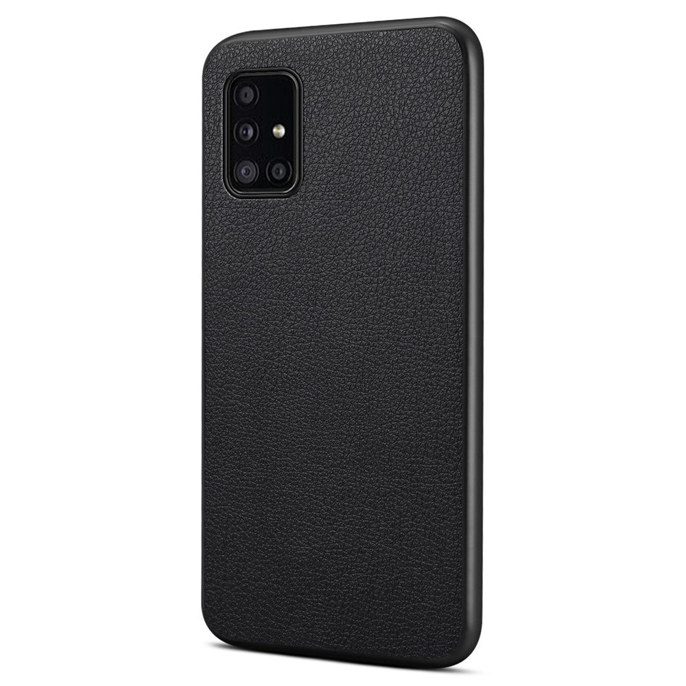 Til Samsung Galaxy A51 4G SM-A515 Etui PU Læder+PC+TPU Slim-Fit Telefoncover