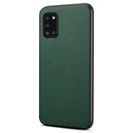 For Samsung Galaxy A31 Case Calf Texture Soft Leather Back Cover