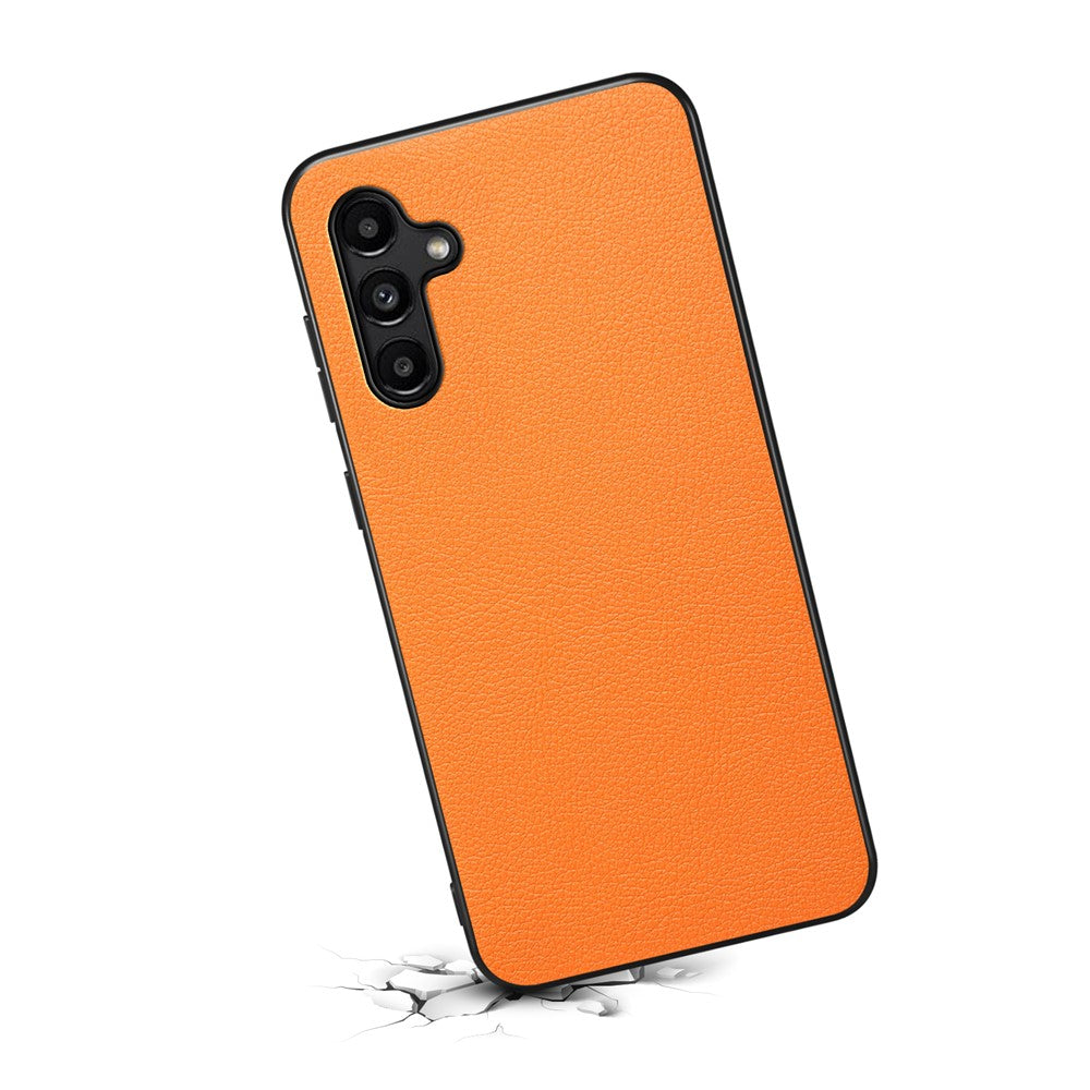 Samsung Galaxy A15 4G / 5G Skal Hybrid Läderbelagd PC+TPU Skaktåligt Skyddsfodral