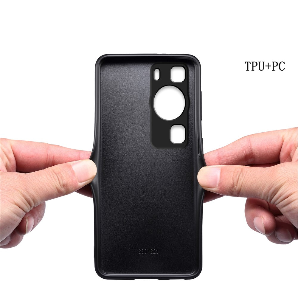 Huawei P60 / P60 Pro-skal PU+PC+TPU Hybrid Fallsäkert Mobilmobilskydd