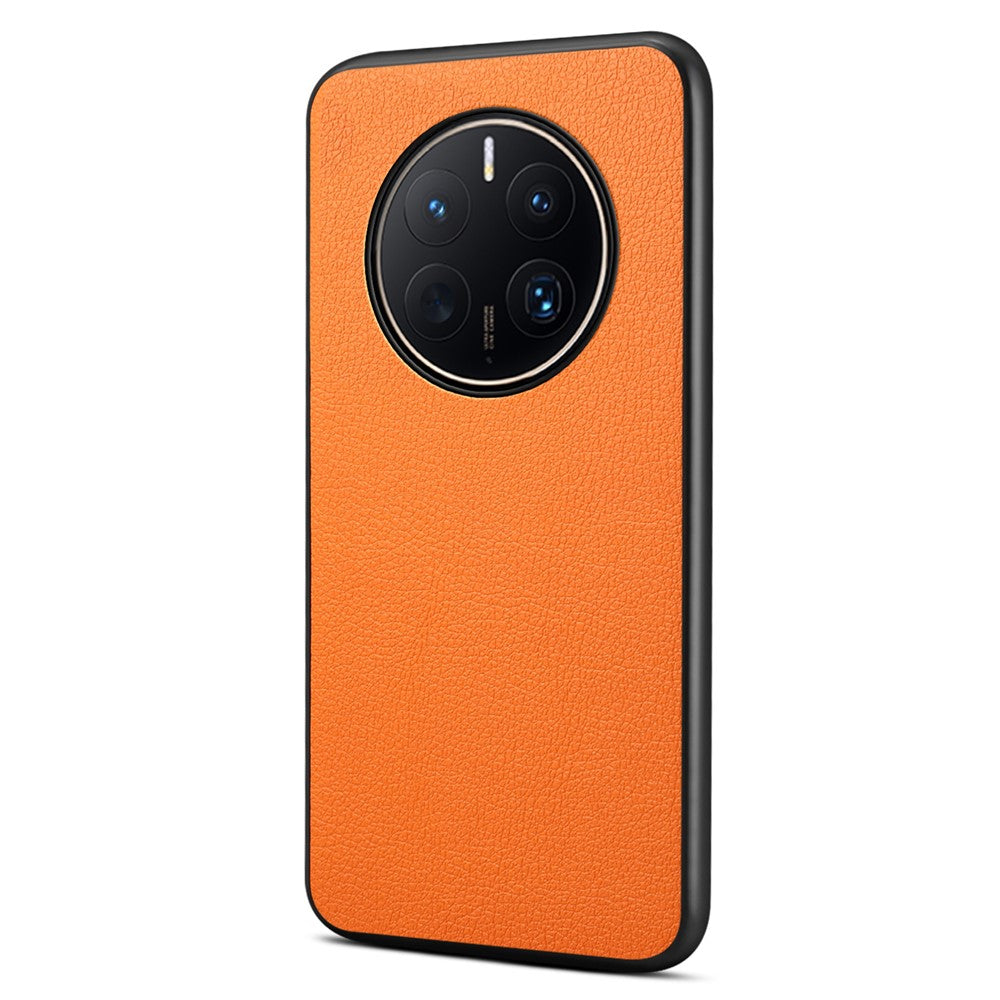 Huawei Mate 50 Pro 4G-skal Läderbelagt PC+TPU Skyddande mobilskal