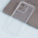 For Xiaomi Redmi Note 13 4G TPU Case Clear Watermark-Free 2.0mm Protective Phone Shell