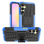 For Samsung Galaxy A25 5G (Global) (161.0 x 76.5 x 8.3mm) Case PC+TPU 2-in-1 Tire Texture Cover with Kickstand