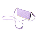 For Samsung Galaxy S24 Ultra Suction Cup PU Leather Phone Case Stand Wallet Phone Cover Shoulder Bag