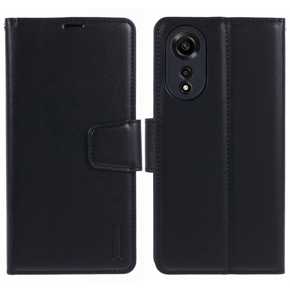 HANMAN Mill Series Flip Cover for Oppo A78 4G Wallet Phone Case PU Leather Stand Shell