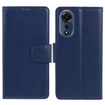 HANMAN Mill Series Flip Cover for Oppo A78 4G Wallet Phone Case PU Leather Stand Shell