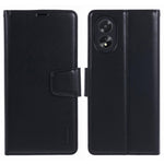 HANMAN Mill Series For Oppo A38 4G / A18 4G Phone Cover PU Leather Wallet Anti-drop Shell
