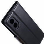 HANMAN Mill Series For Oppo A38 4G / A18 4G Phone Cover PU Leather Wallet Anti-drop Shell