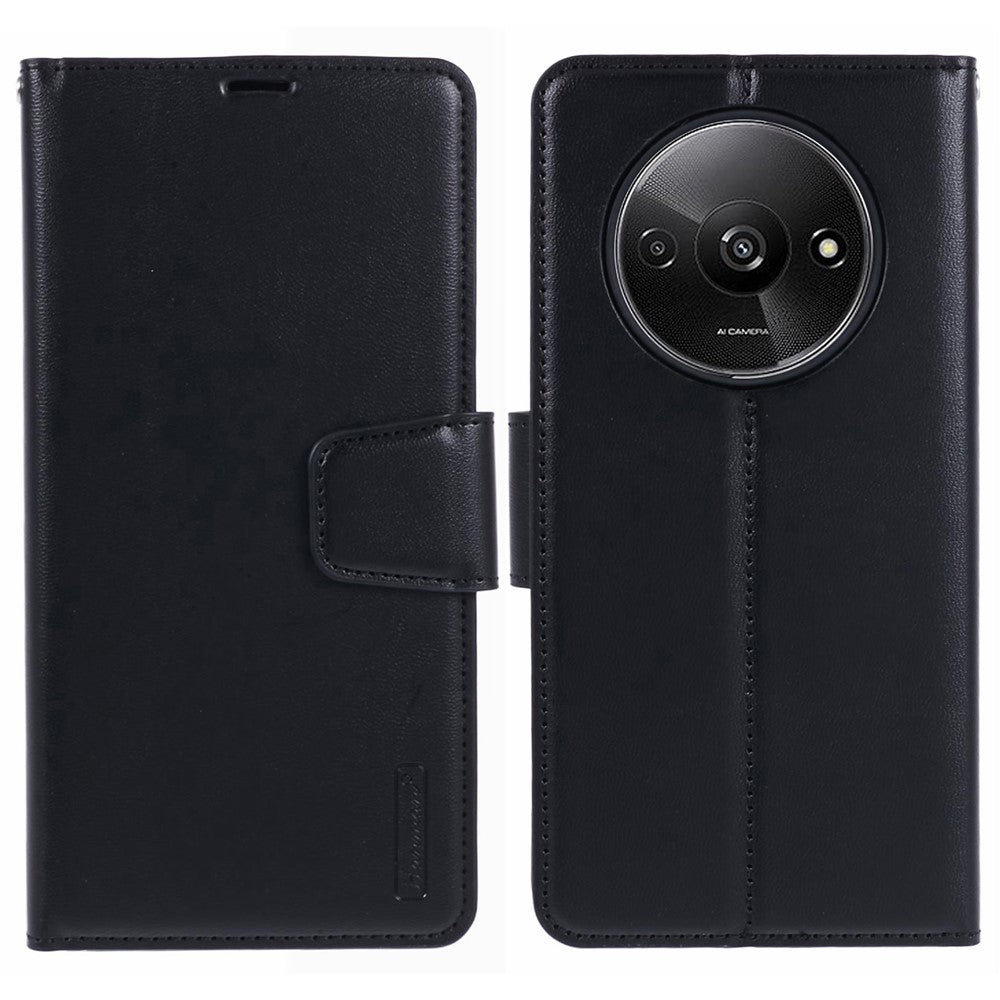 HANMAN Mill Series For Xiaomi Redmi A3 / Poco C61 4G Case PU Leather Wallet Phone Cover