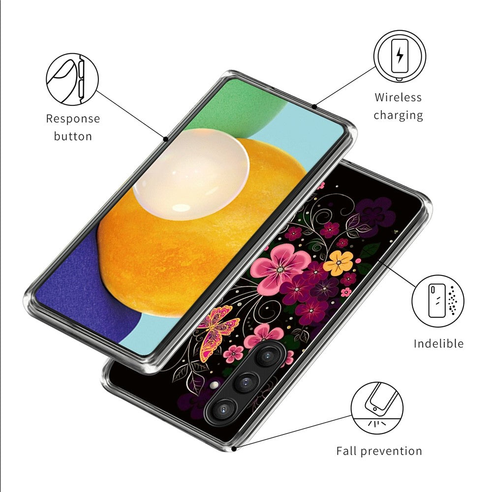 For Samsung Galaxy S24 TPU Case Pattern Printed Soft Slim Phone Cover