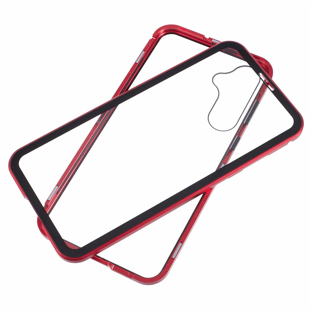 For Samsung Galaxy A55 5G Full Body Case Magnetic Tempered Glass Double-Sided Phone Case