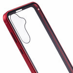 For Samsung Galaxy A55 5G Full Body Case Magnetic Tempered Glass Double-Sided Phone Case