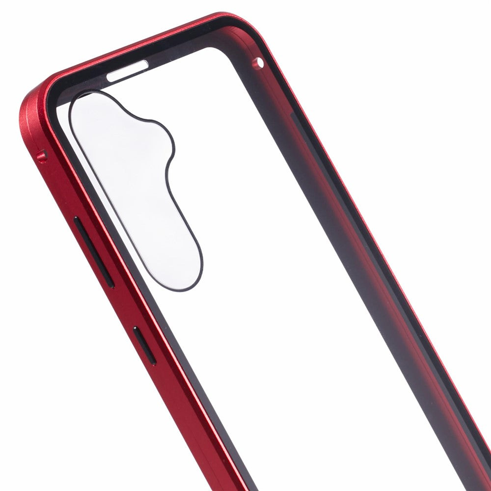 For Samsung Galaxy A55 5G Full Body Case Magnetic Tempered Glass Double-Sided Phone Case