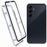 For Samsung Galaxy A55 5G Full Body Case Magnetic Tempered Glass Double-Sided Phone Case