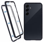 For Samsung Galaxy A55 5G Full Body Case Magnetic Tempered Glass Double-Sided Phone Case