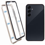 For Samsung Galaxy A55 5G Full Body Case Magnetic Tempered Glass Double-Sided Phone Case