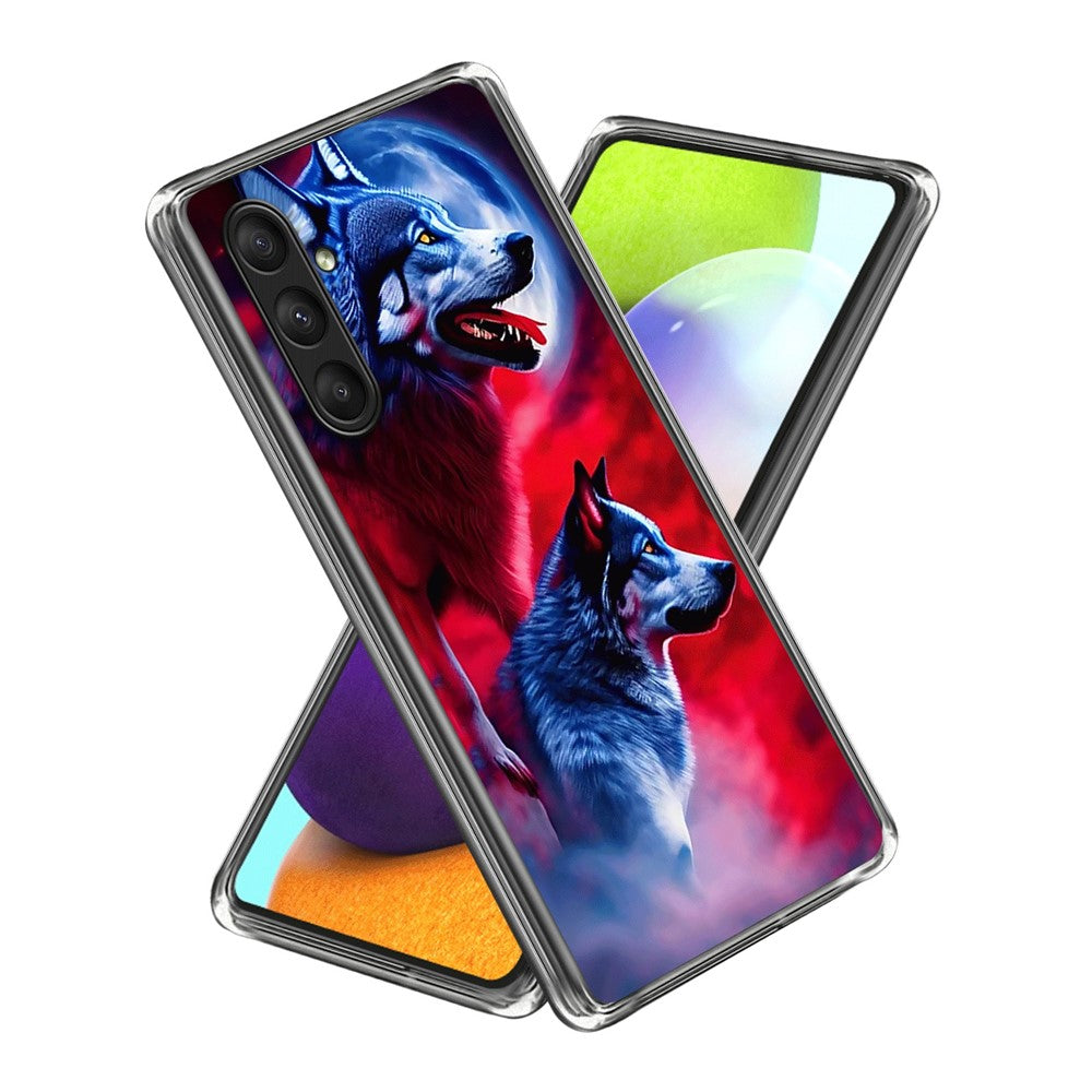 For Samsung Galaxy A25 5G (Global) (161.0 x 76.5 x 8.3mm) Case Shock-Absorbent TPU Pattern Printed Phone Cover